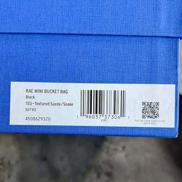 STUART WEITZMAN Mini Rae Suede Bucket Bag - Picture 10 of 11